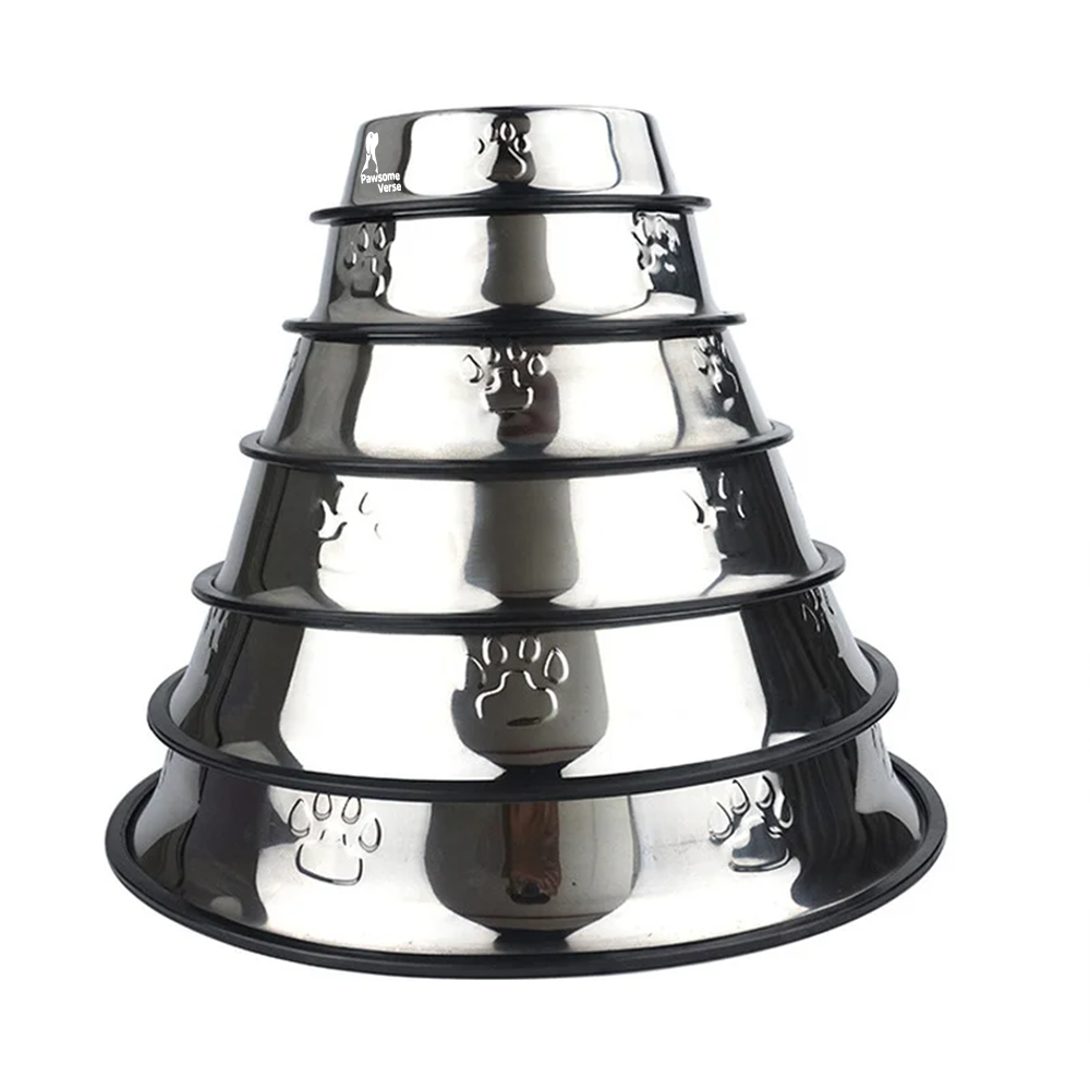 Stainless Steel Pet Feeder Bowls for Dogs and Cats